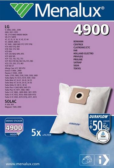 Tolmukott Menalux 4900 LG